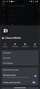 Vendo servidor do discord com 500 mebros e media de 150 on!
