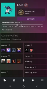 Vendo conta steam - Counter Strike CS