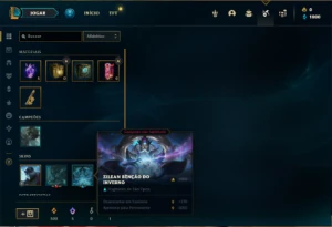 Conta Unranked com 30 Champs e 3 Fragmentos de skins - League of Legends LOL