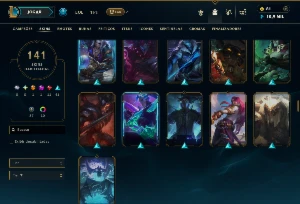 Bronze 4 com 130 Champs e 141 Skins ( MID / JG / TOP ) - League of Legends LOL