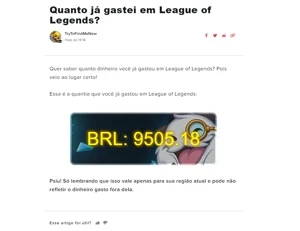 conta de league of legends/valorant (mesma riot games) LOL