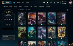 conta de league of legends/valorant (mesma riot games)
