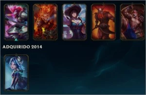CONTA LEAGUE OF LEGENDS BORDA PLATINA UNRANKED 65 CAMPEÕES LOL