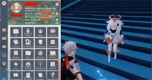 conta genshin impact ar 53 yoimiya + agitação kazuha 34 tiro