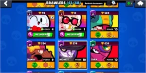 Brawl Stars Lvl 155, 11 skin de gema