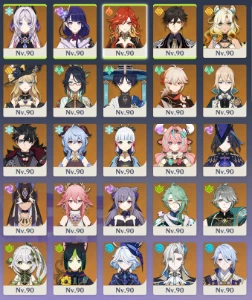 Conta genshin +59 T5 / Diversas Bis / Columbina /