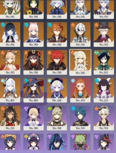 Conta genshin +59 T5 / Diversas Bis / Columbina / - Genshin Impact