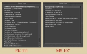 No-PVP EK 111 99/93 e MS 107 ml 66 outros com skill alta - Tibia