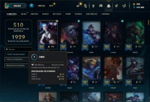 Conta Platina 3 com TODOS os champs e 256 Skins ( MONO ADC ) - League of Legends LOL
