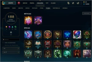 Conta LOL 179 skins Prata 2 - League of Legends