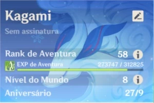 AR58 Conta excelente e "barata" (pelo o que oferece), 37 5* - Genshin Impact