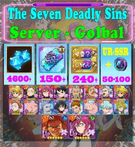 [GLOBAL]4600+ Diamonds Seven Deadly Sins 7DS Reroll Account