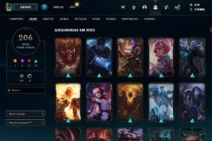 Conta mestre 300pdl+ nvl 500+ - League of Legends LOL