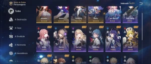 Conta star rail (seele, bailu, himeko e yanqing) - Honkai: Star Rail