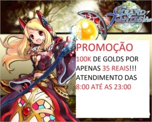100k de gold por apenas 35 reias - Grand Fantasia GF
