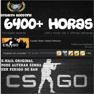 Conta steam csgo 6400+ horas de jogo - SEM PRIME - Counter Strike
