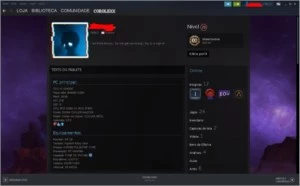 Conta da steam lvl 28 e 24 jogos