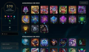 Conta de League of Legends 1400+ skins LOL