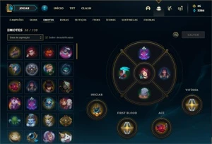Conta prata 2 com TODOS os champ e 172 Skins + 500k de Diana - League of Legends LOL