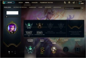 Conta platina 2 com 2 ultimate skin! 30 champs - League of Legends LOL