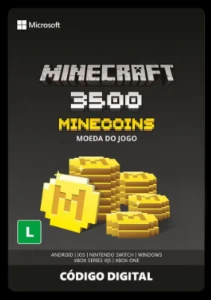 Gift Card Digital - Minecraft - Minecoins - 3500 Minecoins - Gift Cards