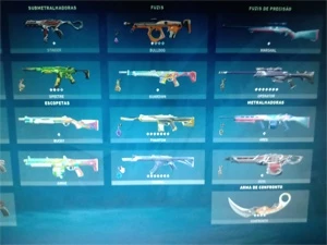Continha de valorant várias skins+elo