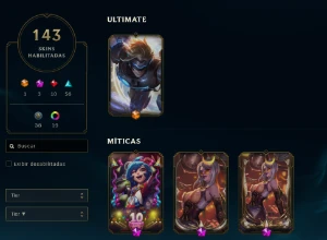 Conta League Of Legends Full Acesso, Full Champ, 143 Skins LOL