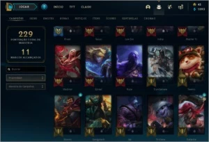Conta Lol plat IV lvl 100 66% de winrate 64 champ 24 skin s6 - League of Legends