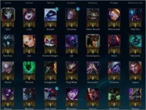 League of Legends Silver III 89 heroes R$ 417,00 Skins LOL