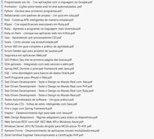 Pack 130 E-Books de programação. Aprenda a programar - eBooks