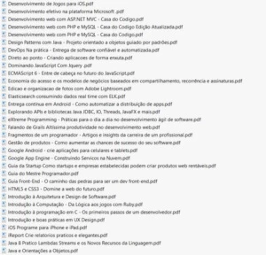 Pack 130 E-Books de programação. Aprenda a programar - eBooks