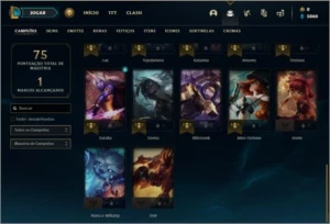 Conta platina 3 com 5 skins e 32 champs (Ex D4) - League of Legends LOL