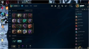 Conta nivel 77 gold 4, 101 skins, 10 emotes, 140 icones - League of Legends LOL