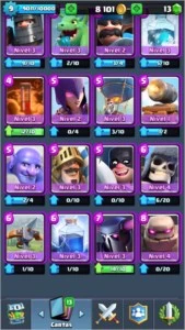 Arena 10 xp9 6 lendarias 1 nv2 - Clash Royale