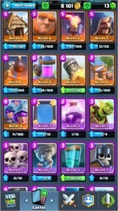 Arena 10 xp9 6 lendarias 1 nv2 - Clash Royale