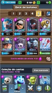 Arena 10 xp9 6 lendarias 1 nv2 - Clash Royale