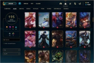 Conta ouro 3 com 125 skins e 103 champs (MAIN MID/ADC) - League of Legends LOL