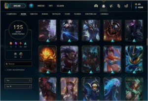 Conta ouro 3 com 125 skins e 103 champs (MAIN MID/ADC) - League of Legends LOL