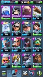 Conta clash royale lvl 11 todas as cartas