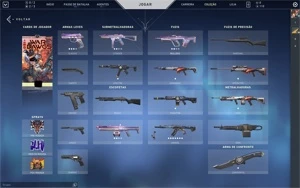 Conta plat 2 com skin de vandal + faca - Valorant