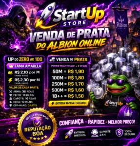 PROMOÇÃO PRATA 1,20 StartUp Store Silver(Prata) NA - Albion Online