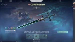 Conta valorant Ouro 1 com 2 coleções e skins de passe