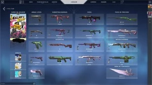 Conta valorant Ouro 1 com 2 coleções e skins de passe