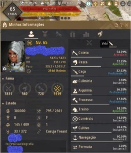 Conta Black Desert Mística Lv 65 - GS: 676 - 297/283/379