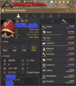 Conta Black Desert Mística Lv 65 - GS: 676 - 297/283/379