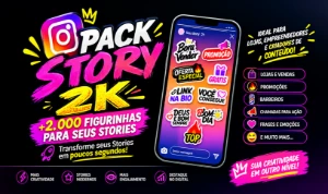 Story Pack 2K +2.000 Figurinhas para Stories | rede sociais - Outros