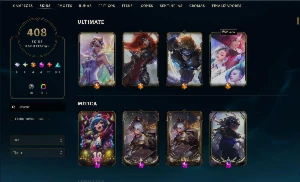 Conta League of Legends com 408 skins LOL