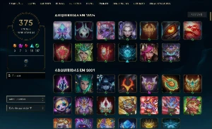 Conta League of Legends com 408 skins LOL