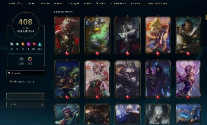 Conta League of Legends com 408 skins LOL