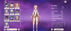 ✨GENSHIN IMPACT CONTA COM Yae Miko+ um personagem 5⭐ AR10 ✨